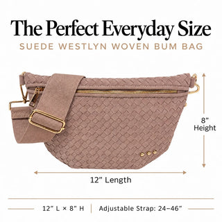 Suede Westlyn Woven Bum Bag
