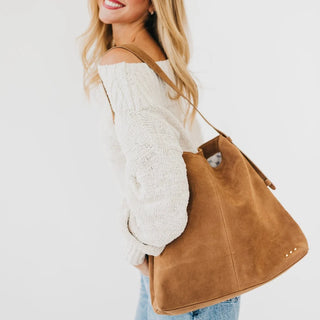 The Evie Suede Hobo Shoulder Bag