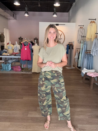 Risen Brand-Barrel Style Camo Jean