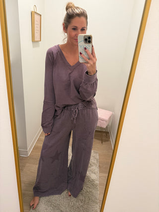 Dark Cherry Pants