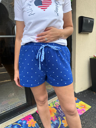 Adorable Blue Polka Dot Shorts