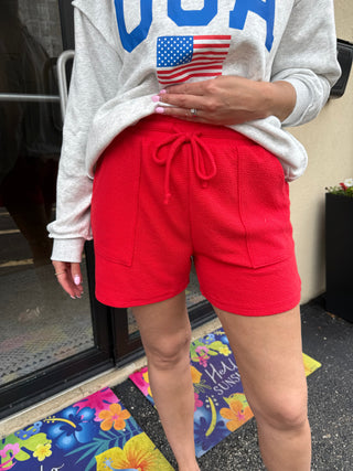Red Comfy Short