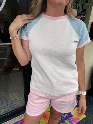 Blue and Pink Soft Top