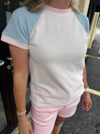 Blue and Pink Soft Top