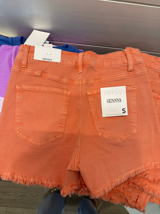 Colored Denim Short