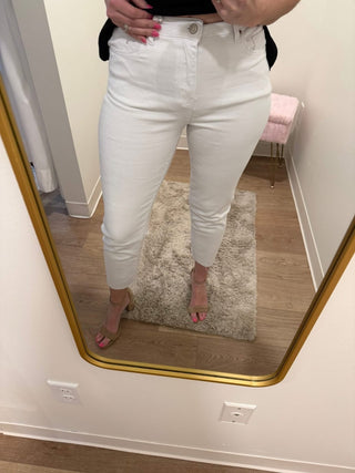 Straight Leg White Jean