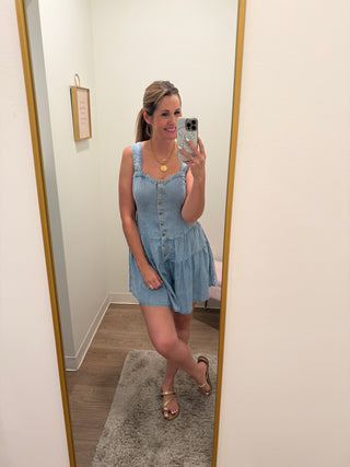 Denim Romper
