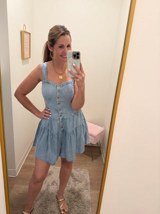 Denim Romper