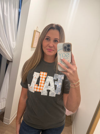Fall Print Short Sleeve Tee