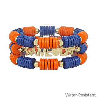 Game Day Orange & Navy Bracelets