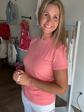 Coral Color Cute Top