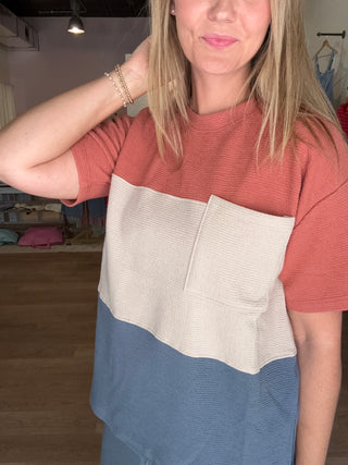 Colorblock Transition Top