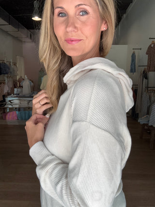 Soft Taupe Hoodie Pullover