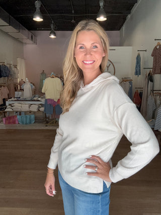Soft Taupe Hoodie Pullover