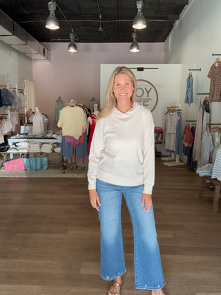 Soft Taupe Hoodie Pullover