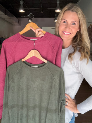 Waffle Long Sleeve Top