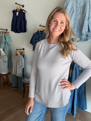 Waffle Long Sleeve Top