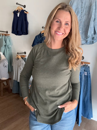 Waffle Long Sleeve Top
