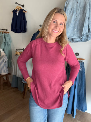 Waffle Long Sleeve Top