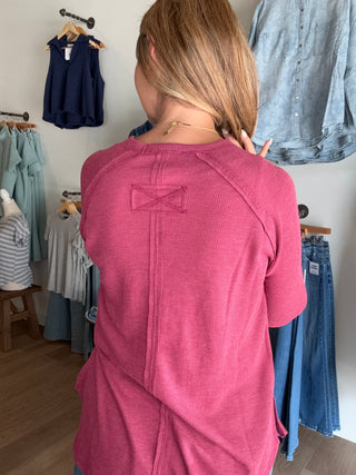 Waffle Long Sleeve Top