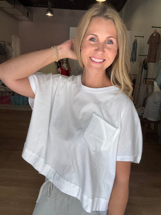 Oversized White Boxy Tee