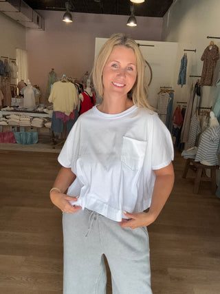 Oversized White Boxy Tee