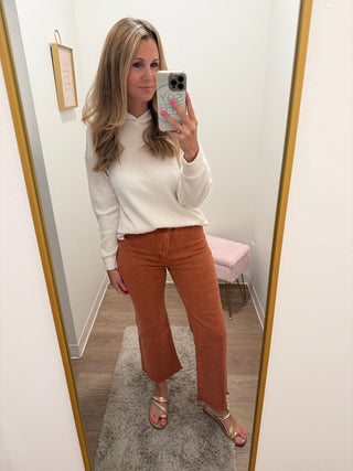 Rust Colored Denim Pant
