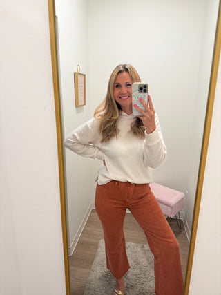 Rust Colored Denim Pant