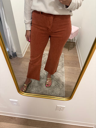 Rust Colored Denim Pant