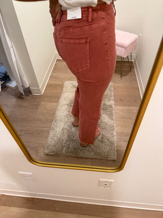 Cranberry Colored Denim Pant