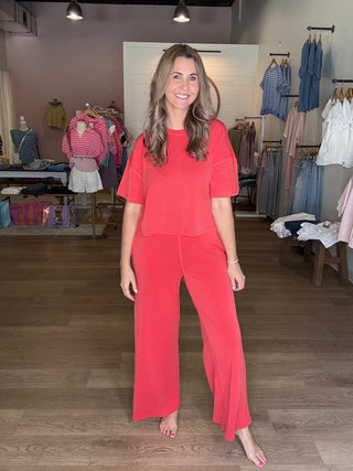 Red Mono B Set