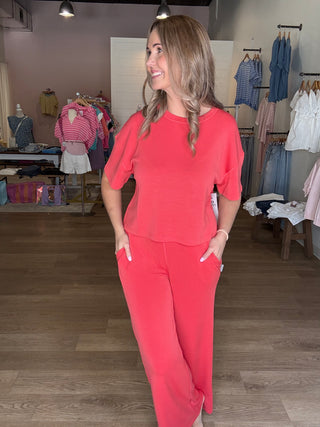 Red Mono B Set