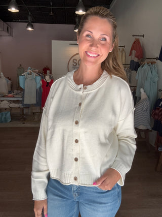 Ivory Cardigan Sweater