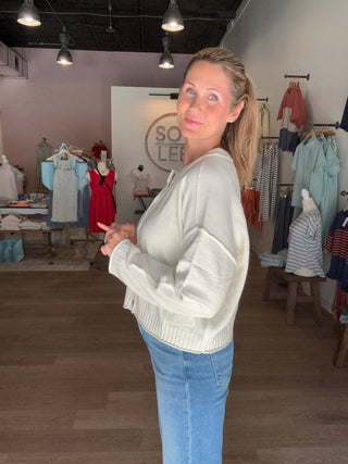 Ivory Cardigan Sweater