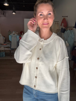 Ivory Cardigan Sweater