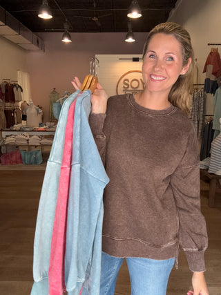 Brown Perfect Fall Pullover