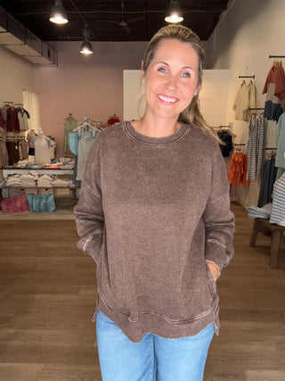 Brown Perfect Fall Pullover