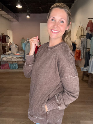 Brown Perfect Fall Pullover