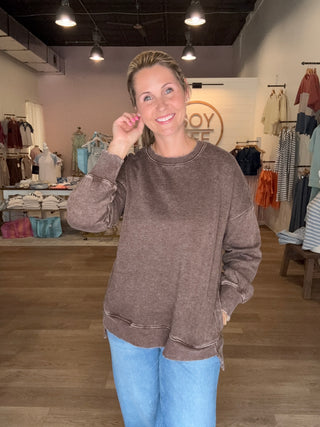 Brown Perfect Fall Pullover