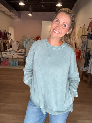 Perfect fall pullover-lighter blue