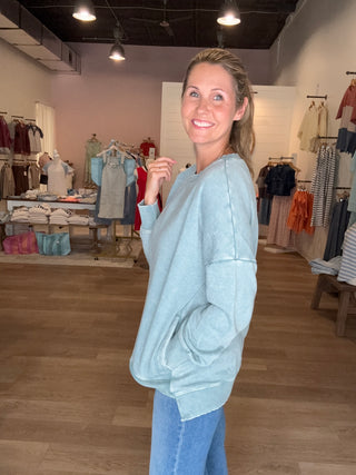 Perfect fall pullover-lighter blue