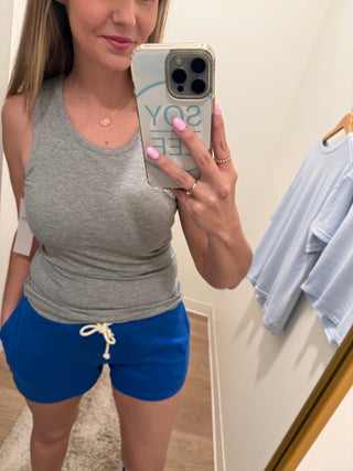 Grey Mono B Brand Tank