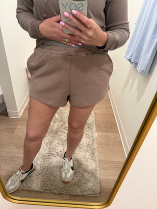 Taupe Mono B Brand Short