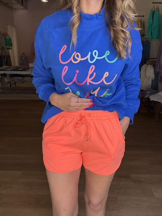 Coral Color Everyday Short