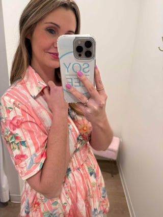 Pink Tropical Dress