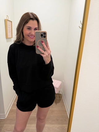 Butter Soft Two Piece Black Set