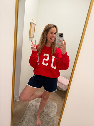 USA Red Sweatshirt