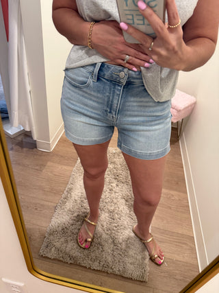 High Rise Side Slit Short