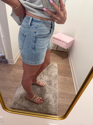 High Rise Side Slit Short