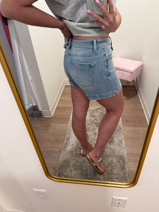 High Rise Side Slit Short